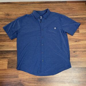 Huk Blue Casual Button Down Shirt